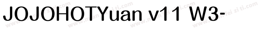 JOJOHOTYuan v11 W3字体转换